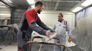 Ремонт контрактного крыла подготовка и окраска часть 2/2