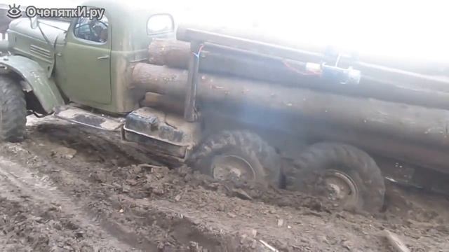 Грузовик ЗИЛ 157 на дыбах смотреть онлайн