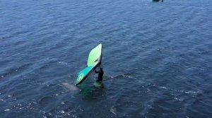 Wing Surfing - How to Water Start with the High Roller board and the SlingWing V2