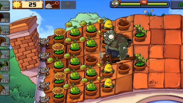 Финальная битва с боссом! финал 1 части зомби против растений! Новый  кибер арбуз против зомбосса!