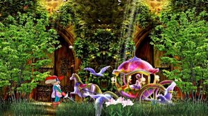 Видеофон сказочный!!! Путешествие Золушки в замок - футаж!!!