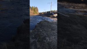 17/04/2025 река Мыгдадымка .Заезд в д.Чукша (Савельевка)полностью затоплен....