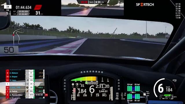 🚦 ACC Легендарная гонка на Paul Ricard — Jaime López из NWS eSports сражается за подиум в топ-сплит