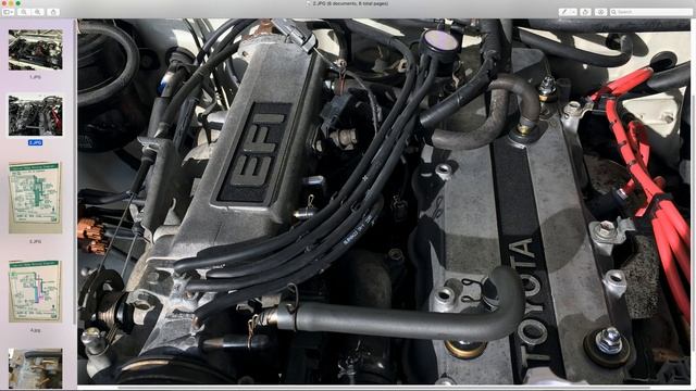 Toyota pickup 22RE - Throttle body vacuum ports  EGR valve  modulator hose routing locations info