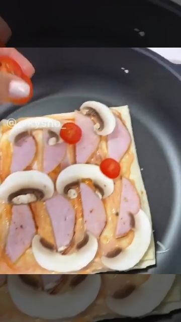Быстрая вкусная пицца на завтрак 😋