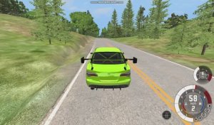 Езда на скорости в игре Beamng drive