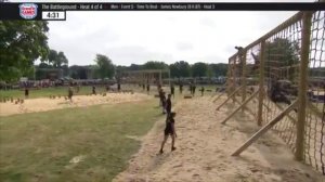 Mat Fraser and Patrick Vellner FALLS during the Crossfit Games 2018 Battleground