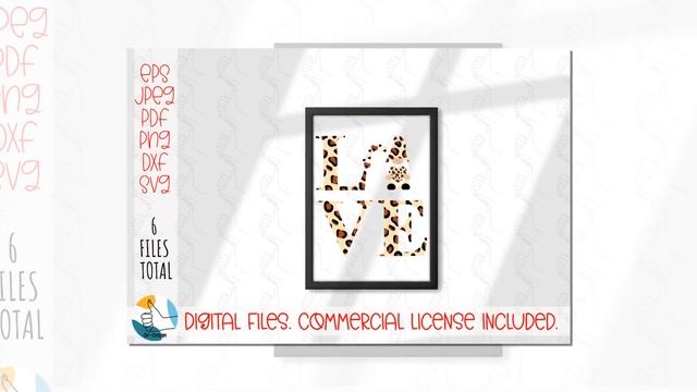Valentines Day Leopard Gnome SVG. Love heart cheetah print svg. смотреть онлайн
