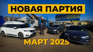 Новая партия автомобилей из Кореи. Март 2025 - Kia Carnival, Audi A4, Audi A3