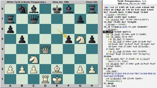 Masterful Battles: Mikhail Tal's Brilliant Games Tal vs Polugaevsky Alma_Ata 1980 Sicilian Defense