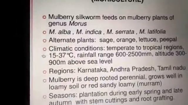Sericulture (part-1) Bsc 2nd year