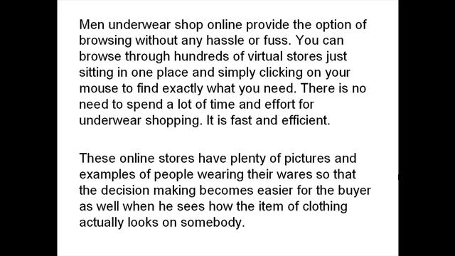Online men underwear stores    Offering you the best deals смотреть онлайн