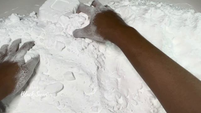 🤍 Crunchy Pure White ASMR Baking Soda Crumble | Big Blocks | Satisfying #explore
