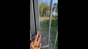 Откатные ворота и калитка решетчатые