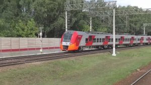 Электропоезд ЭС1П-015 "Ласточка" (ТЧ-96) скоростной поезд №703Й/704Й Нижний Новгород - Москва.