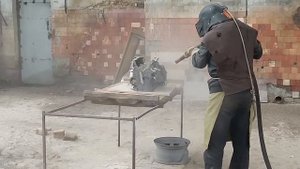 Пескоструйная очистка двигателя