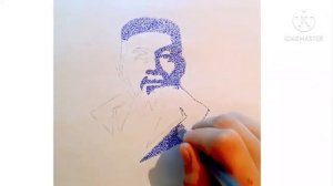 Абай Құнанбаев портретін қалай салуға болады||тек нүкте арқылы.