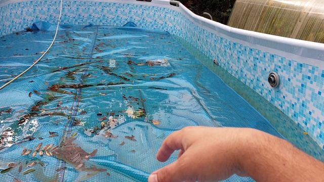 как подготовить каркасный бассейн к зиме 2часть
