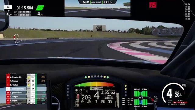 🚗 Assetto Corsa Competizione Интенсивная гонка на Paul Ricard – NWS eSports и Jaime López de Lerma
