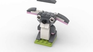 LEGO. Как построить Кролика из лего. Полибег 40210 #lego #tutorial #bricklady