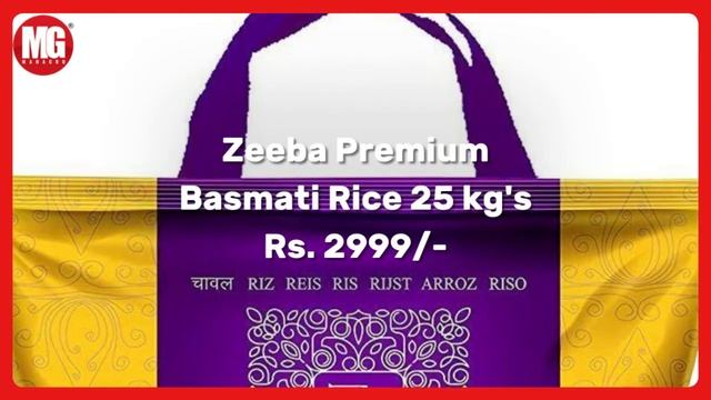 Zeeba Premium Basmati Rice 25 kgs | Shop Now смотреть онлайн