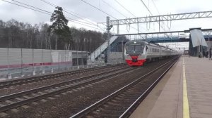 Электропоезд ЭД4М-0455 (ЦППК) скоростной приг. поезд №7129 Железнодорожная - Нижегородская.