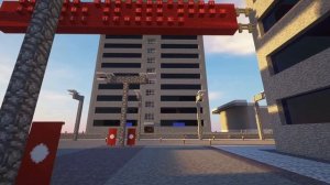 Красивый город СССР в майнкрафте