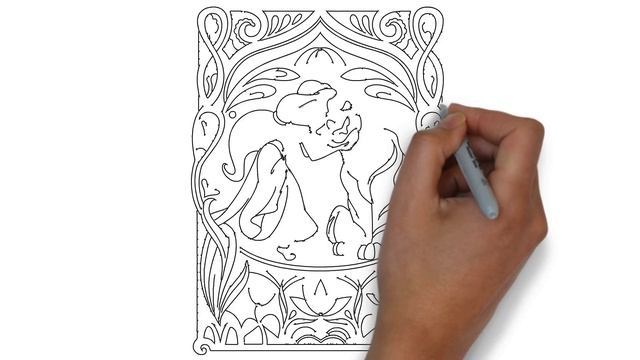Como Dibujar Princesa Jasmine de Aladdin Paso a Paso Facil para Niños Video Tutorial смотреть онлайн