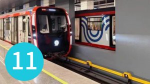 поездка на поезде метро Москва 2020 (81-775) от станции савёловская до станции хорошовская