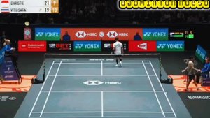 All England Open 2024 // Jonatan Christie ( INA) VS Kunlavut vitidsarn ( TND) #badminton