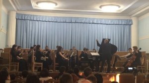 А.Самонов "Юношеский концерт" 1 часть,  исп. Пташник Александр и оркестр лицея им. С.Рахманинова