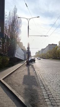 Проспект Ильича в лучах заката