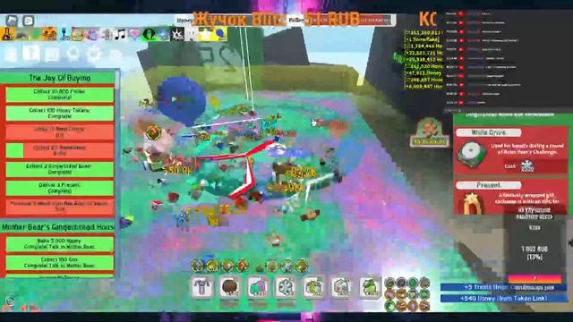 🐝🎄ДОЖДАЛИСЬ БИСМАС В СИМУЛЯТОРЕ ПЧЕЛОВОДА BEESMAS 2023 ОБНОВЛЕНИЕ BEE SWARM SIMULATOR ФАРМ :)