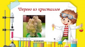 Интересный опыт для детей "Волшебное дерево из кристаллов"