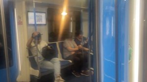 Поездка по Филевской линии на поезде Москва.2 Александровский сад - Москва-Сити