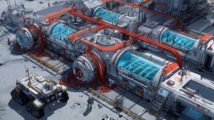 Chill Lunar Harvest： AI Visions of a Nomadic Moon Farmer