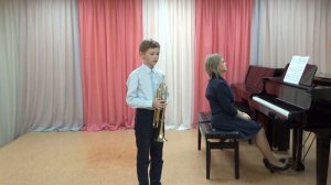 Мотос Григорий. II гр. Соло (труба) Ж. Люлли - Песенка, Р. Газизов- Веселый пешеход
