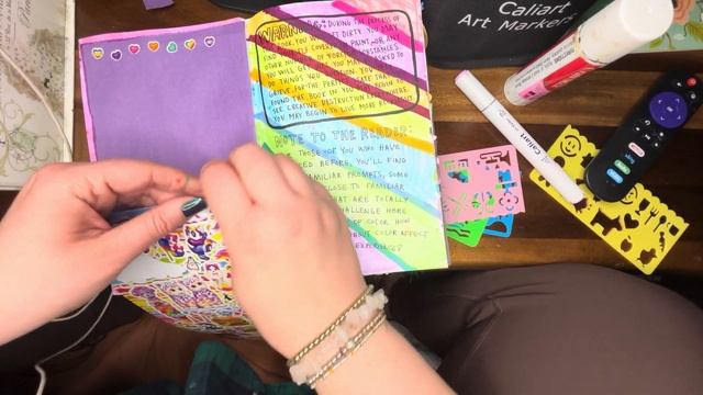 [ASMR] Wreck This Journal with Me!📓colorful stickers & markers🦄💎 смотреть онлайн