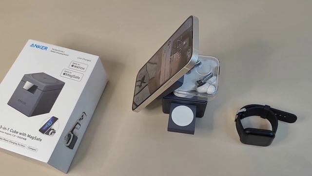 This 3 in 1 Charging cube from anker is amazing. #anker #magsafe