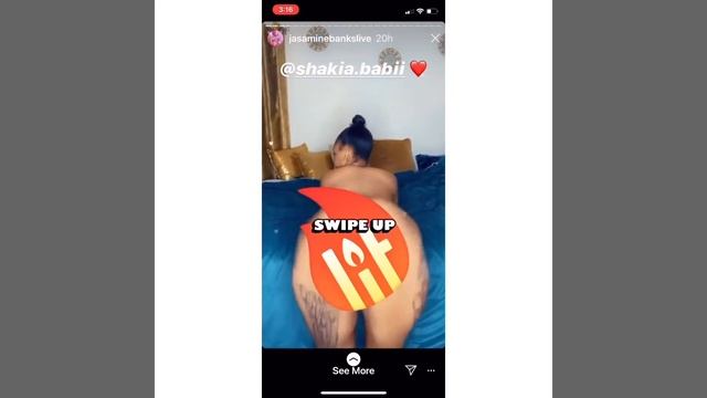 Jasamine Banks going crazy on her Instagram story смотреть онлайн