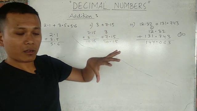 DECIMAL NUMBERS - PART 2 (ADDITION & SUBTRACTION)