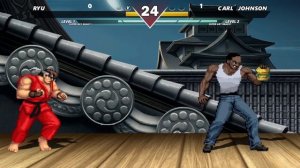 RYU vs CARL JOHNSON (GTA) - HIGH LEVEL INSANE EPIC FIGHT!
