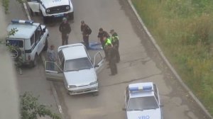 Задержание пьяного быдла за рулем