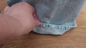 Укорачиваю джинсы ещё одним способом.