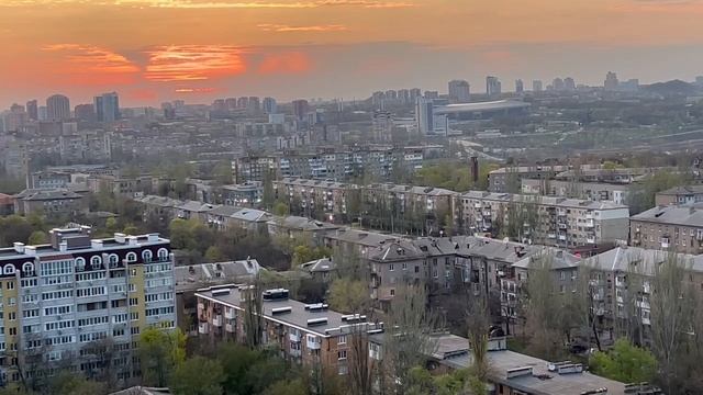 Закат в Донецке
