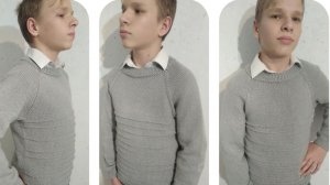Свитер на подростка.Подробный мастер-класс.