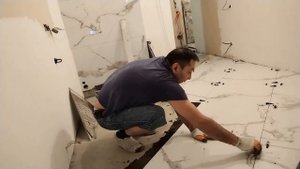 Скоростная укладка плитки по диагонали ,Как начать правильно?600x600mm