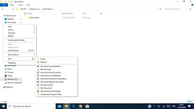 Pravljenje foldera i kopiranje failova u folder смотреть онлайн