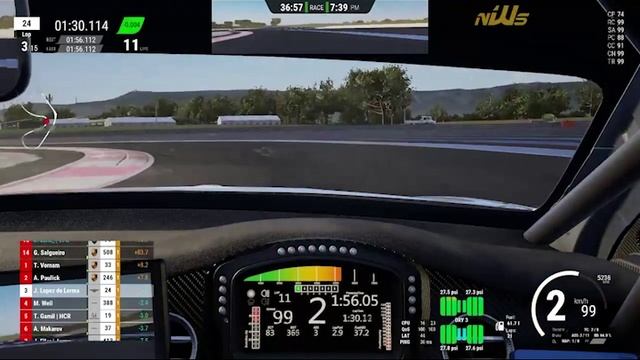 🏎️ Assetto Corsa Competizione Огненная борьба на Paul Ricard — NWS eSports и Jaime López в деле! 🔥
