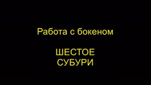ШЕСТОЕ СУБУРИ. Работа с бокеном. Айкидо "Борей"